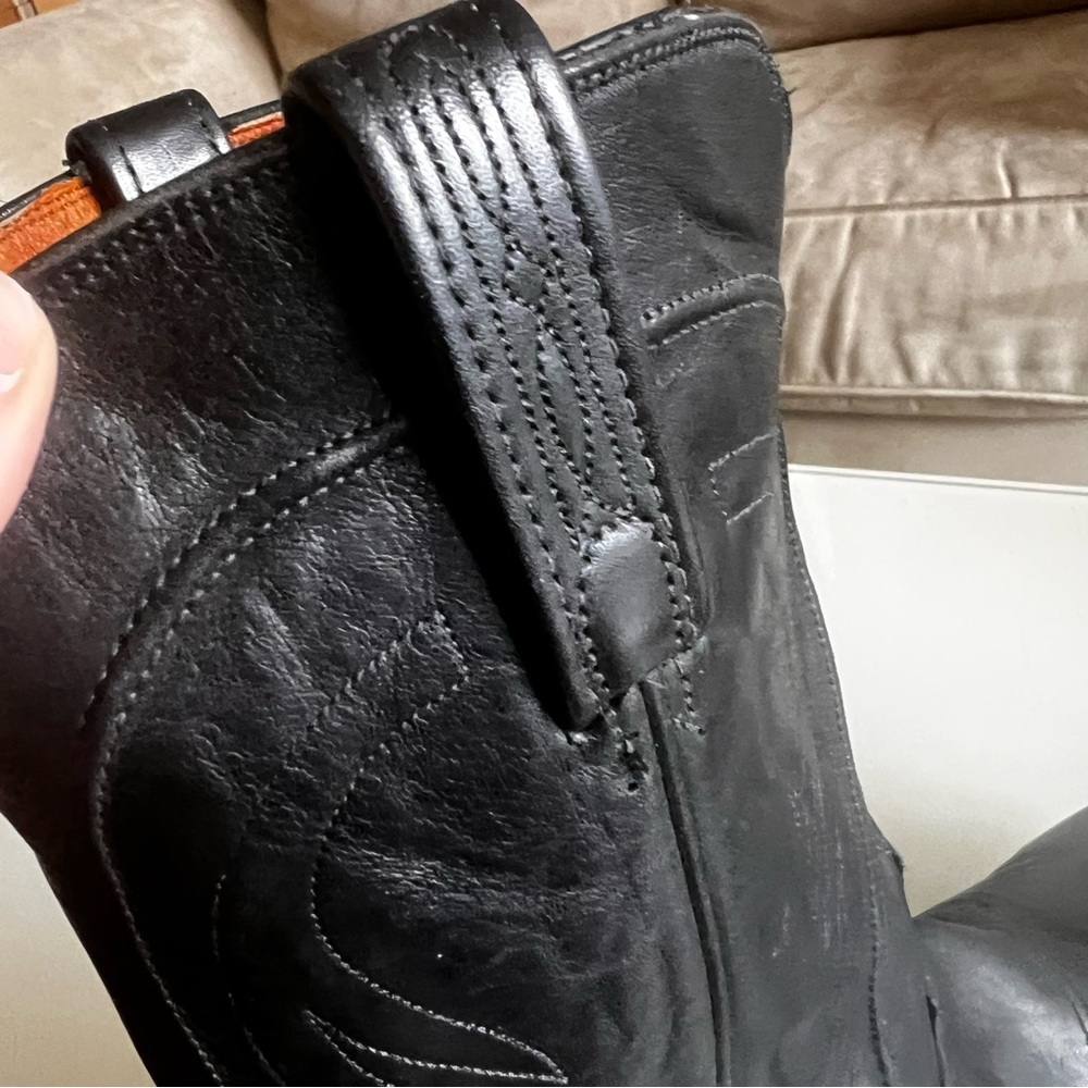 1883 LUCCHESE | Black Soft leather Designer Special Edition Western Cowboy Boots - Picture 11 of 15